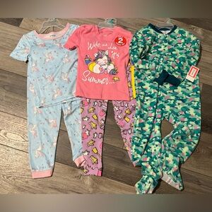 NWT Girls Pajama Bundle 3T